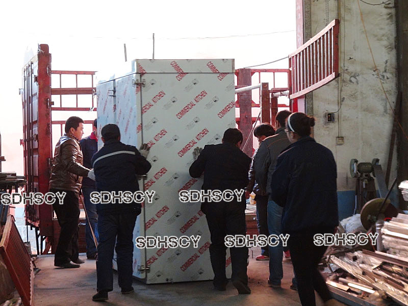 大连市瓦房店市客户定做液化汽节能推车蒸箱装车发货 大连市瓦房店市客户定做液化汽节能推车蒸箱装车发货